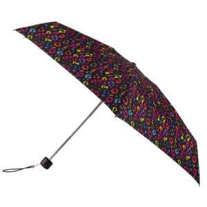 Totes Eco Xtra Strong Mini Colour Block Print Umbrella